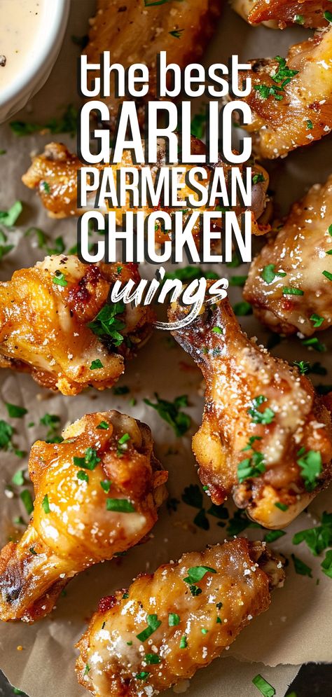 Garlic Parmesan Wings [40 Minutes] – Chasety Chicken Wings In The Airfryer, Garlic Parmesan Wings Crockpot, Garlic Parmesan Wings Grilled, How To Make Garlic Parmesan Wings, Spicy Garlic Chicken Wings, Garlic Parm Sauce For Wings, Sweet Baby Rays Garlic Parmesan Recipes, Easy Garlic Parmesan Wings, Garlic Parm Wing Sauce