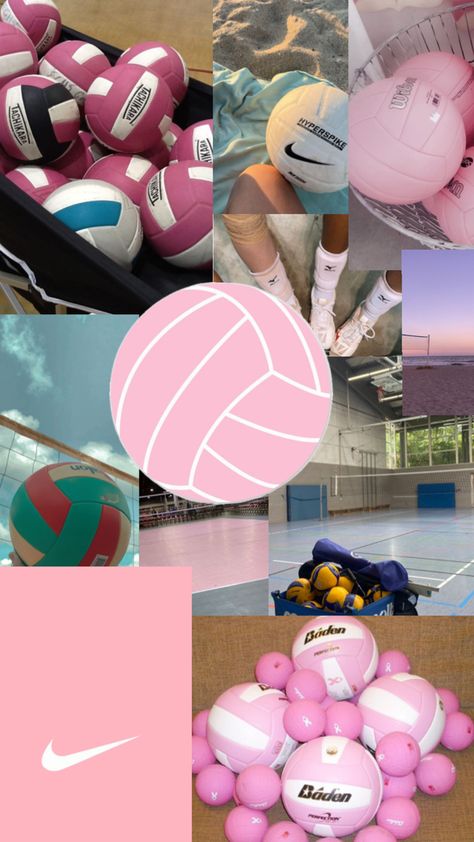 Volleyball Backgrounds, Volleyball Wallpaper, Sports Aesthetic, Pink Wallpaper, Wallpaper Aesthetic, Pink Aesthetic, Cute Pink, Pretty Wallpapers, Volleyball