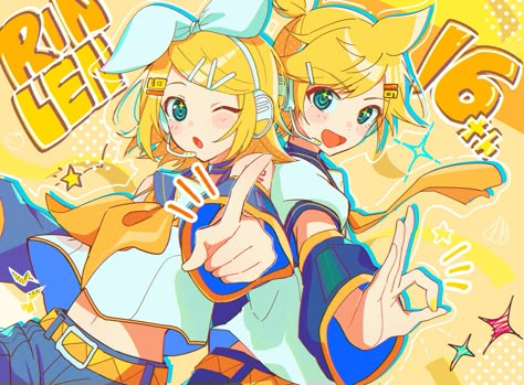 Kagamine Rin And Len Fanart, Birthday Fanart, Vocaloid Len, Len Y Rin, Len And Rin, Kagamine Rin And Len, Kagamine Twins, Vocaloid Funny, Rin Y Len