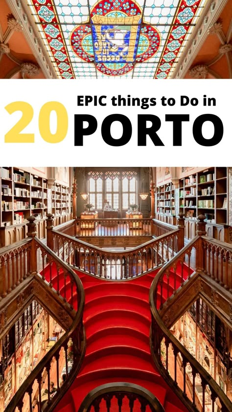 Photos of Porto with text that reads "20 BEST things to do in Porto, Portugal" Porto Things To Do, Shopping In Porto Portugal, Best Of Portugal, What To Do In Porto Portugal, Porto Bucket List, Things To Do In Porto Portugal, Porto Portugal Outfits, Portugal Destinations, Porto Travel Guide