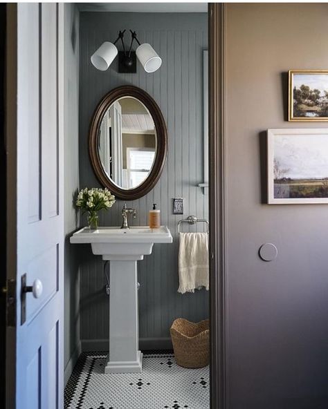 Shoppe Amber Interiors on Instagram: "An oh-so-dreamy powder room 💭Tap to shop @d.ridarick’s look! #shoppeliving" Bathroom Amber Interiors, Amber Lewis Powder Room, Amber Interiors Powder Room, Amber Lewis Bathroom, Amber Interiors Bathroom, Amber Lewis, Shoppe Amber Interiors, Bathroom Red, Amber Interiors