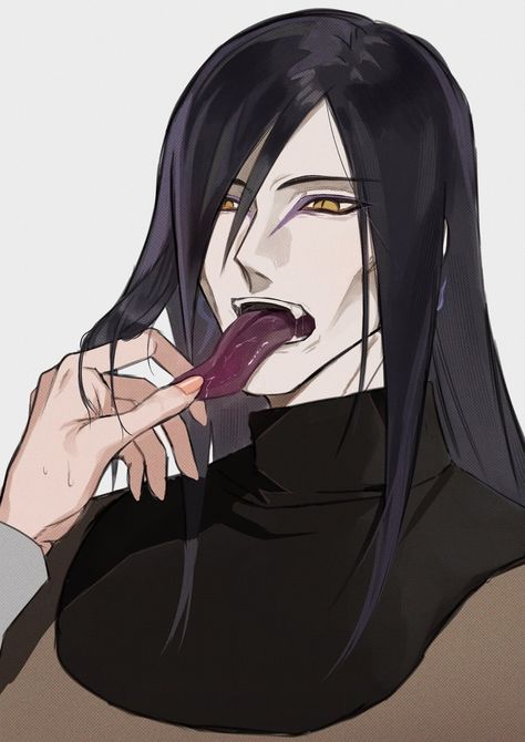 Dnd Yuan Ti, Lord Orochimaru, Orochimaru Wallpapers, Naruto Drawings, Naruto Pictures, Character Ideas, Naruto Shippuden Anime, Anime Poses Reference, Male Face