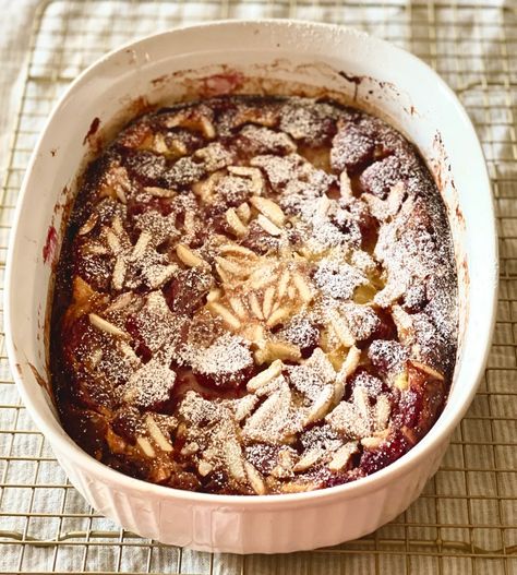 Raspberry Almond Clafoutis | Zest For Cooking Raspberry Almond Clafoutis, Sweet Egg, Vj Cooks, Classic French Desserts, Baked Desserts, Raspberry Almond, Holiday Brunch, French Dessert, Brunch Dishes