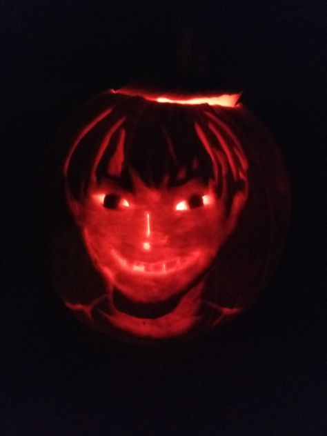 A Kageyama pumpkin carving. Halloween 2021. Anime Pumpkin Carving, Anime Pumpkin, Pumpkin Carving Halloween, Carving Ideas, Pumpkin Carving, Anime Funny, Carving, Halloween, Funny