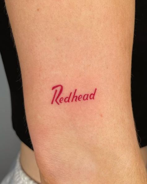 Red Head With Tattoos, Red Head Tattoo, Redhead Tattoos, Head Tattoos, Red Head, Cute Tattoos, Redheads, Tatting, Tattoo Ideas