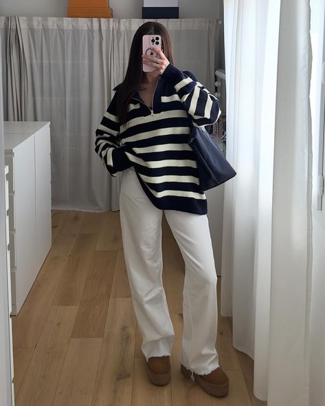 ⚓️ ___________ sweater @zara jean @zara shoes @ugg @uggineurope bag @longchamp Bag Longchamp, Jean Zara, Shoes Ugg, Zara Outfit, March 21, Outfit Style, Zara Jeans, Zara Shoes, Ugg Shoes