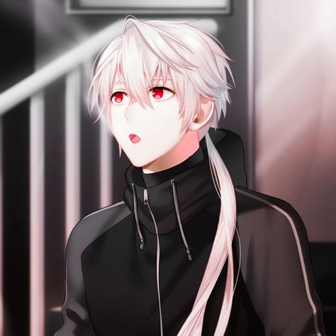 Zen Icon, Mystic Messenger Zen, Mystic Messenger, White Hair, Zen, Feel Free, Hair, Anime, Black