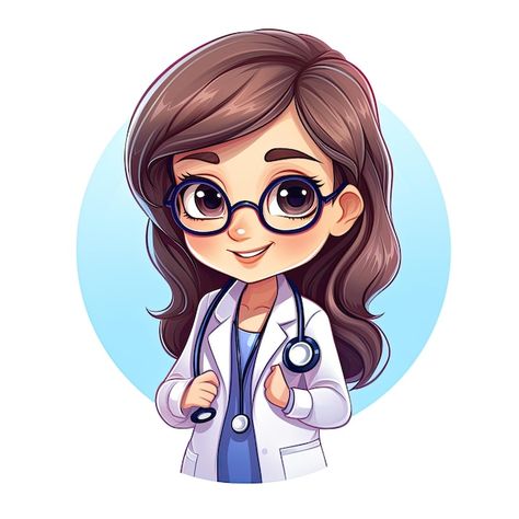 Cartoon Doctor Girl, Doctor Character, Doctor Cartoon, Nursing Pictures, Nurse Cartoon, Doctor Images, Medical Stickers, English Learning Books, Photo Frame Wallpaper