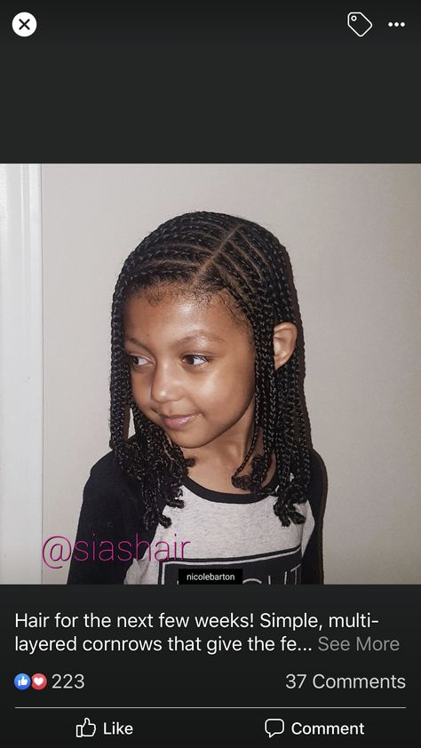 Simple Protective Styles Natural Hair, Braided Hairstyles For Black Women By Hair Pattern, Easy Braids Natural Hair, Easy Cornrows Hairstyles, 4c Natural Hairstyles Cornrows, Short Hair Cornrow Hairstyles, Simple Natural Braided Hairstyles, Hair Styles For School Easy Kids Black Natural, Back To School Cornrow Hairstyles