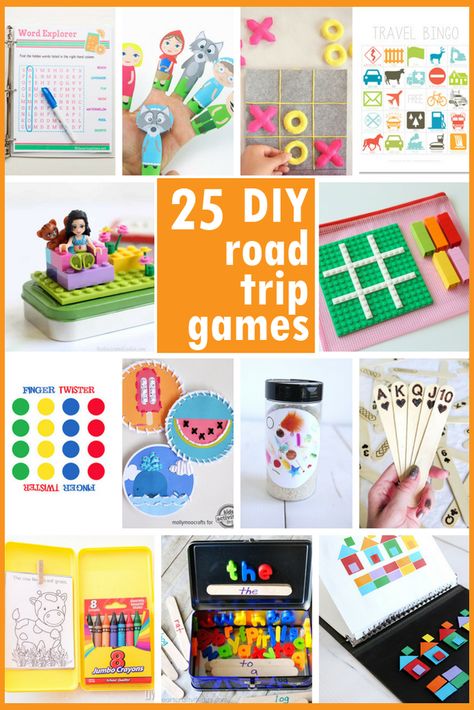 Diy Road Trip Games, Free Printables For Kids, Kids Travel Activities, Diy Paper Art, Trip Games, Road Trip Activities, Road Trip Games, Printables For Kids, Road Trip With Kids