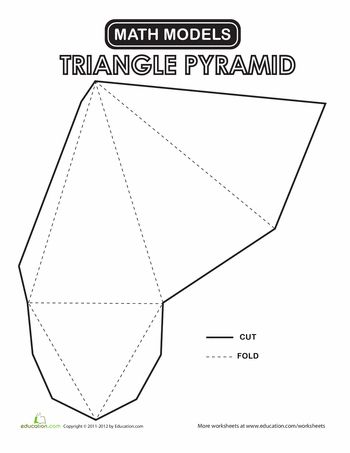 Worksheets: Triangular Pyramid Big Origami, Shape Anchor Chart, Shapes Lessons, Math Models, Teaching Geometry, Sixth Grade Math, Printable Shapes, 2nd Grade Math Worksheets, Diy Jewelry Display