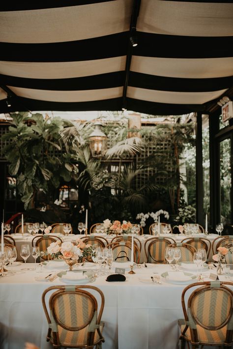 Long tables with gold chalices with soft blush and peach florals. River Cafe Wedding, Greenhouse Two Rivers Wedding, Riverway Clubhouse Wedding, The River Cafe London, River Restaurant, Long Table, Spring Wedding, Summer Wedding, Spring Summer