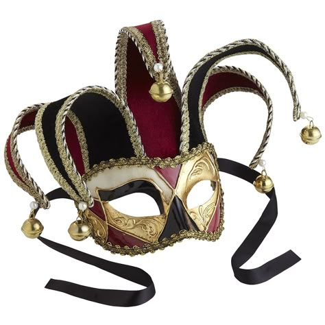 Italian Masquerade, Venetian Masks Art, Italian Masks, Harlequin Mask, Jester Mask, Jester Costume, Carnival Of Venice, Venetian Masks, Venetian Mask