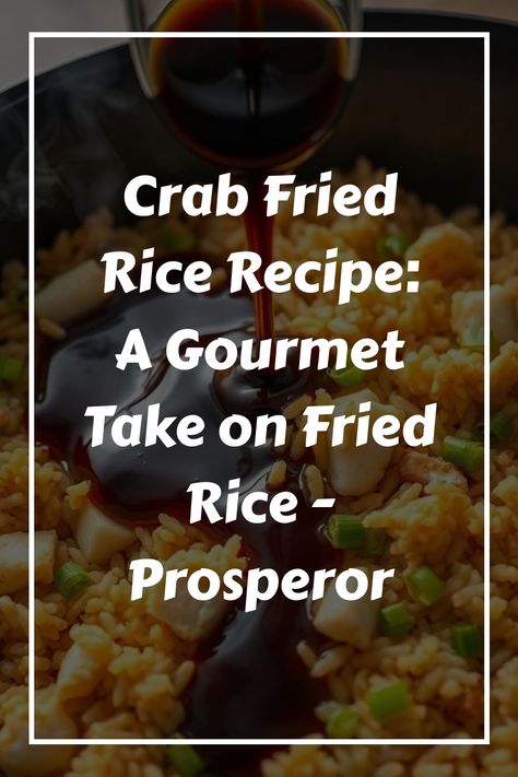 Crab fried rice garnished with green onions and soy sauce being poured over. Crab Fried Rice Recipe, Crab Fried Rice, Crab Fries, Fried Rice Recipes, Fried Rice Recipe, Quick Weeknight Meals, Crab Meat, Rice Recipe, Family Dinners