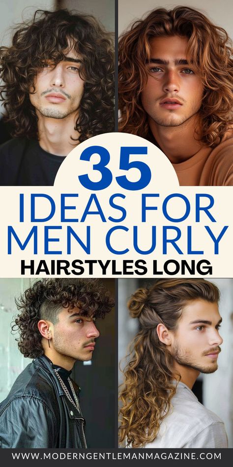 Find 35 inspiring ideas for long curly hairstyles for men. Embrace your natural curls with styles that add volume and flair. ✨💈 #CurlyHair #MensHairstyles #LongHairIdeas Men Curly Hairstyles Long, Curly Hairstyles Men Long, Round Face Long Hairstyles, Hairstyles Men Long, Curly Hairstyles Long, Volume Hairstyles, Men Curly Hairstyles, Yoga Hairstyle, Long Curly Hairstyles