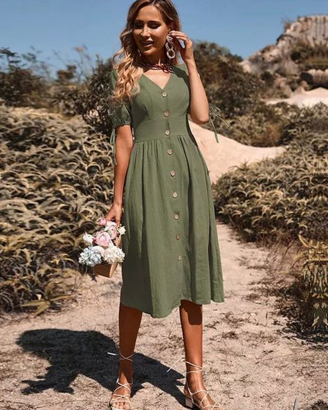 Elegant dress for women It can be worn at the beach, party, Vacation, work and lot of places Material: polyester cotton Care: Machine wash cold. Tumble dry low. Size: S, Bust: 92 cm, Length: 111 cm, Waist: 74 cm, Shoulder: 39 cm, Sleeve: 24.5 cm Size: M, Bust: 96 cm, Length: 113 cm, Waist: 78 cm, Shoulder: 40 cm, Sleeve: 25 cm Size: L, Bust: 102 cm, Length: 115 cm, Waist: 84 cm, Shoulder: 41.5 cm, Sleeve: 25.7 cm Size: XL, Bust: 108 cm, Length: 117 cm, Waist: 90 cm, Shoulder: 43 cm, Sleeve: 26.4 A Line Shorts, Short Lace Dress, Woman Weaving, Short Sleeve Pattern, Midi Short Sleeve Dress, Self Design, Design Fabric, Daily Dress, Dress For Short Women