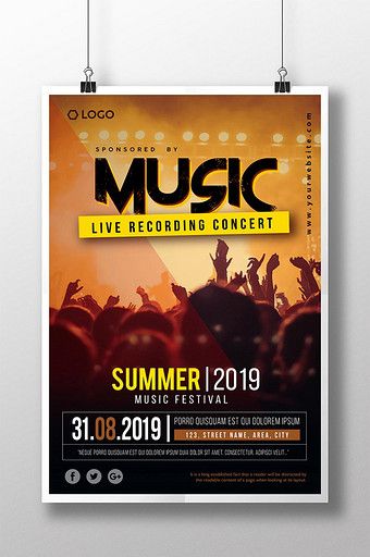 Festival Poster Ideas, Communication Degree, Music Party Invitations, Poster Konser, Corporate Party Invitation, Canva Idea, Summer Music Festival, Concert Poster Design, Music Concert Posters