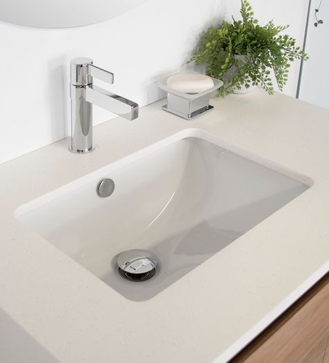 Dish Under-Counter Basin | Architectural Designer Products  Ceramic under mount basin  bathroom sink  gloss white  chrome tap  chrome tapware chrome faucet Chrome Tapware, Basin Bathroom Sink, Undercounter Sink, Powder Room Vanity, Basin Bathroom, Architectural Designer, Chrome Taps, Bathroom Tapware, Basin Design