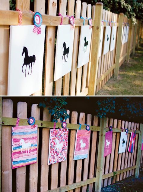 Horse Birthday Party, Birthday Party Activity, Fest Temaer, Horse Birthday Parties, Horse Party, Birthday Activities, Art Birthday Party, Horse Birthday, Birthday Party Activities