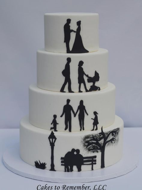 Cakes to Remember - Home Latest Anniversary Cake Designs, Cakes For Couples, 10th Anniversary Cake, Wedding Cake 4 Tier, Ruby Wedding Anniversary Cake, Faux Wedding Cake, Fake Wedding Cake, 40th Wedding Anniversary Cake, Golden Anniversary Cake