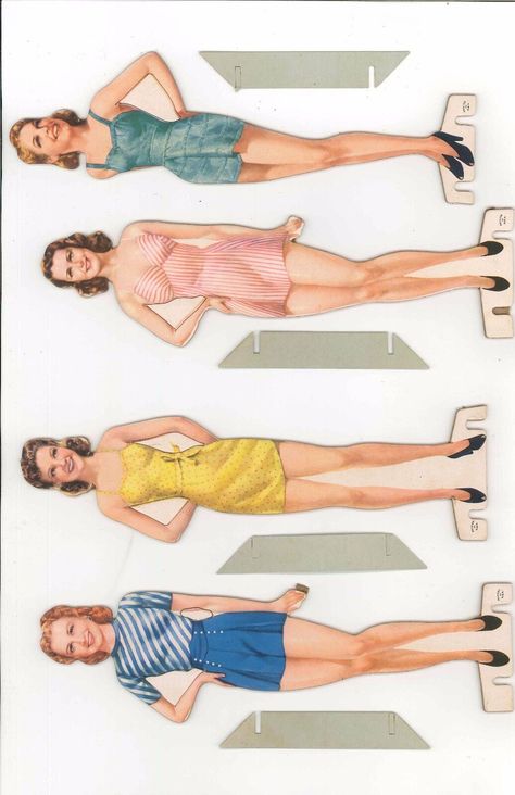 VINTGE UNCUT 1940S 4 MOVIE STARLETS PAPER DOLL ~SAALF~ORG SZ ~LASER REPRODUCTIN | eBay Vintage Fashion 1970, Dolls Printable, Retro Paper, Papel Vintage, Vintage Paper Doll, Barbie Paper Dolls, Cardboard Box Crafts, Paper Dolls Clothing, Paper Fashion