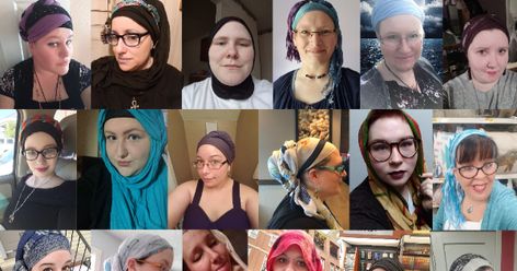 Greetings Earthlings! I want to continue the discussion, today, on why some Pagan women choose to cover their hair. Pagan... Pagan Veiling Styles, Spiritual Armor, Weird Look, Norse Pagan, Basic Witch, Large Crowd, Veil Hairstyles, I Feel Pretty, Head Covering