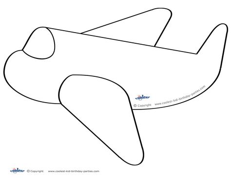 Large Printable Airplane Decoration - Coolest Free Printables Airplane Baby Shower Theme, Airplane Template, Plane Birthday, Plane Party, Paper Airplane Template, Planes Birthday Party, Airplane Activities, Planes Birthday, Airplane Crafts