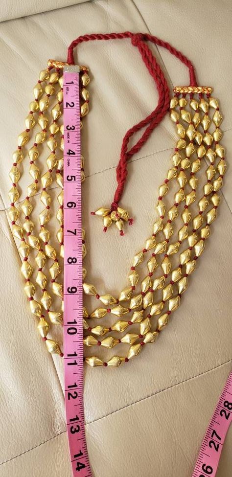 Dholki Beads, Beads Mala, Mirror Work, Mala Beads, Beaded Necklaces, Beaded Tassels, Embroidered Blouse, Raw Silk, Gold Plated Silver