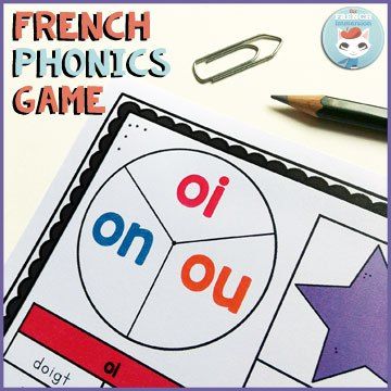 French phonics game: a phonics focused version of the 4-in-a-row game! There are different boards to contrast different groups of sounds, like on/ou/oi, e/é/è, and more! French Phonics, French Immersion Resources, French Articles, French Ideas, French Flashcards, French Teaching Resources, French Activities, Les Sons, Core French