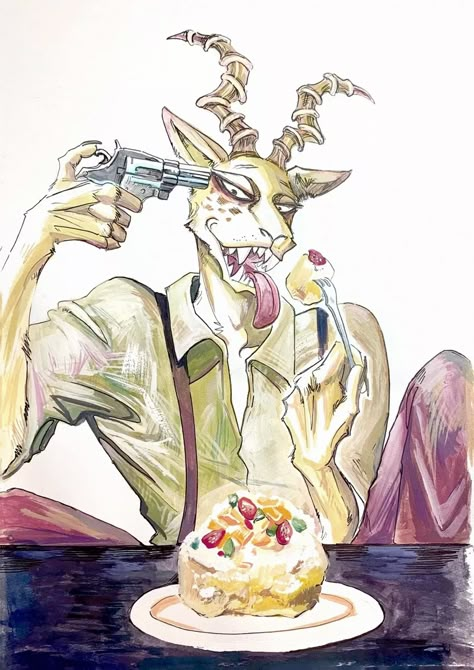 Beastars Melon Fanart, Melon Beastars Wallpaper, Melon Beastars Fanart, Beastars Melon, Melon Beastars, Alpha Werewolf, Arte Peculiar, Melon, Animal Art