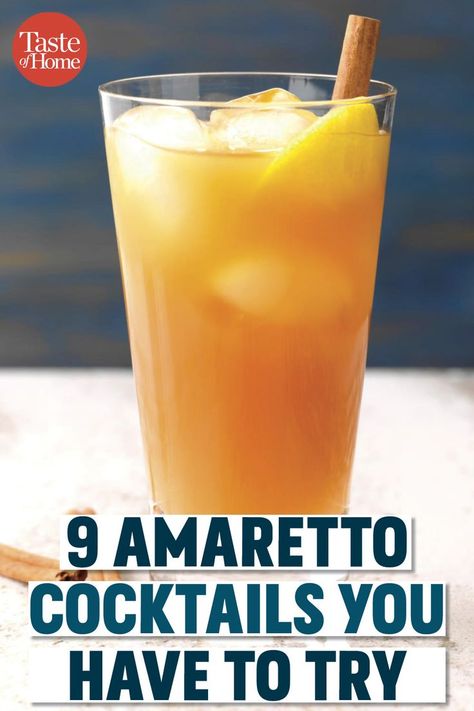 Funky Cold Medina Drink, How To Make A Reduction Sauce, Mixed Drink Ideas For Parties, Coffe Alcoholic Drinks, Mixed Drinks With Amaretto, Cocktails With Disaronno, Italian Party Drinks, 7 And 7 Cocktail, Amerreto Cocktail Recipes