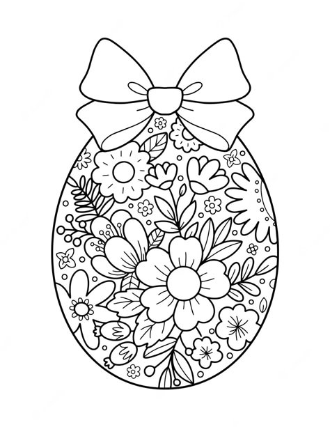 Easter Egg with Flowers Drawing Coloring Page Easter Art Ideas, Easter Drawings For Kids, Easter Color Pages, Cute Easter Coloring Pages, Easter Coloring Sheets Free Printables, Coloring Pages Easter, Easter Egg Coloring, Coloring Pages Spring, Easter Coloring Pages For Adults