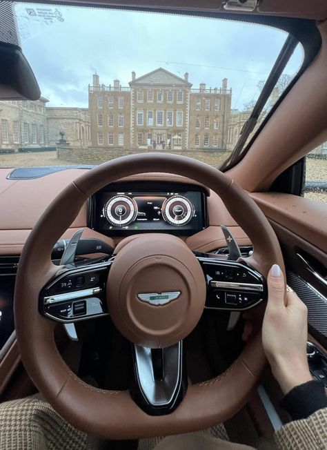 Aston Martin Interior, Girl Luxury Lifestyle, Aston Martin Db12, Birkin Mom, Ysl Libre, Aesthetic Old Money, Monday Vibes, Aesthetic Old, Luxury Car Interior