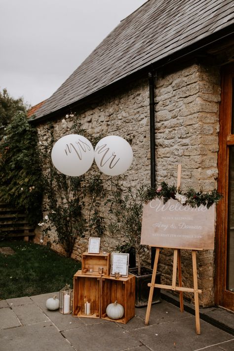 Wick Farm Bath Wedding Romantic Boho & Chic Dusky Pink & Berry Barn Wooden Crate Decor Wedding, Wooden Signage Wedding, Crates Wedding Decor, Welcome Table Wedding Entrance, Welcome Table Wedding, Wooden Crates Wedding, Boho Barn Wedding, Wedding Boho Chic, Wedding Crates