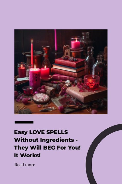 Are you looking for easy love spells without ingredients? Look no further! In this article, we’ll explore an ancient and proven white love spell that works like magic. We’ll provide step-by-step instructions on how to perform the spell, as well as the power of sharing the video online to enhance its… Love Spells Without Ingredients, Spells Without Ingredients, Spelling Online, Easy Love Spells, Witchcraft Spells, Love Magic, Powerful Love Spells, The Spell, White Love