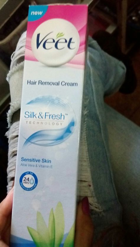 Veet Hair Removal Tips, Veet Hair Removal, Hair Removal Cream, Cream Silk, Hair Removal, Beauty Tips, Aloe Vera, Sensitive Skin, Toothpaste