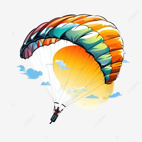 paragliding extreme sport flying in the sky Parachute Drawing, Hasan Abi, Powered Parachute, Airborne Army, Flying In The Sky, 11 March, Zsa Zsa, Extreme Sport, Black Board