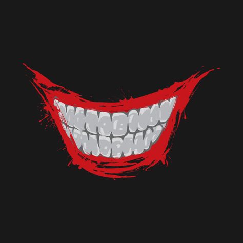 Evil Smile Joker Smile Tattoo, Joker Mouth, Joker Smile, Smile Tattoo, Smile Drawing, Evil Smile, Smile Icon, Joker Artwork, Joker Face