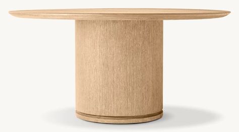 Ligné Round Dining Table | RH Roanoke Virginia, Restoration Hardware, Round Dining, Round Dining Table, White Oak, Luxury Homes, Home Furnishings, Virginia, Dining Table