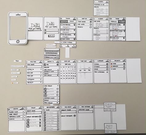 Paper Prototype, Prototype App, การออกแบบ Ui Ux, Desain Ux, Ux Design Portfolio, Ux Design Principles, Ux Design Process, Ui Ux 디자인, App Design Layout