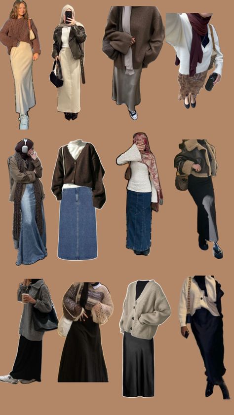 Modest Outfits Winter, Modest Outfits Muslim, Muslimah Fashion Casual, Modest Girly Outfits, Skirt Outfits Fall, Modesty Outfits, Cute Modest Outfits, Muslim Outfits Casual, Fashion Top Outfits