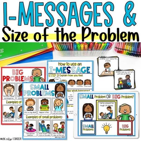 Small & Big Problems, Size of the Problem, I-Messages Lesson, I-Statements SEL Size Of The Problem, I Am Statements, Google Slides, Slides, Presentation, Quick Saves