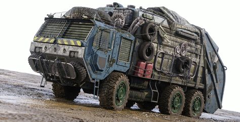 by Christoph Schindelar Apocalypse Vehicle, Zombie Survival Vehicle, Truk Ford, Zombie Vehicle, Post Apocalyptic Art, Apocalypse Art, Apocalypse Survival, Zombie Survival, Kid Friendly Travel Destinations