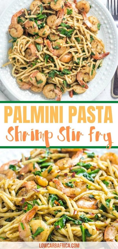 Easy Dinner Recipes Shrimp, Best Shrimp Pasta, Palmini Noodles, Best Pasta Recipe, Stir Fry Shrimp Recipes, Pasta Shrimp, Keto Shrimp, Shrimp Stir Fry, Lean And Green Meals