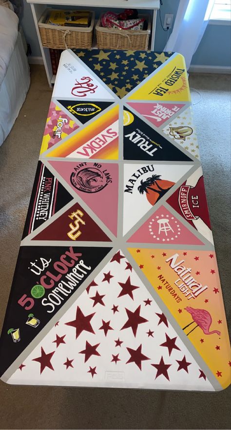 It’s 5 O’clock Somewhere Pong Table, Frat Beer Dye Table, Fsu Pong Table, Fsu Beer Pong Table, Beer Pong Table Painted Western, Diy Beer Pong Table Paint Ideas Simple, Blue Pong Table Painted, Decorated Beer Pong Table, Decorated Pong Table