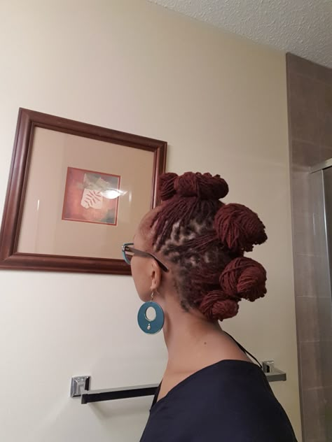 Sisterlock Mohawks, Sisterlocks Mohawk Styles, Loc Bun Mohawk, Sisterlocks Mohawk, Dreadlock Mohawk Women, Box Braid Mohawk, Mohawk With Locs, Mohawk Locs For Women, Lox Hairstyles