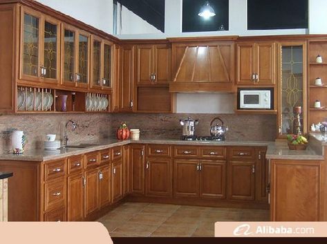 Kitchen Unit Designs, Wooden Kitchen Cabinets, Decorative Backsplash, Small Kitchen Cabinets, Simple Kitchen Design, Kitchen Ideas Dark, Kitchen Modular, Kitchen Cupboard Designs, Kabinet Dapur