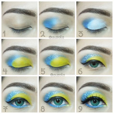 Joy Inside Out Makeup Look, Joy Cosplay Inside Out, Joy From Inside Out Costume, Diy Joy Costume Inside Out, Joy Makeup Inside Out, Inside Out Makeup Ideas, Inside Out Inspired Makeup, Inside Out Makeup Looks, Joy Inside Out Costume