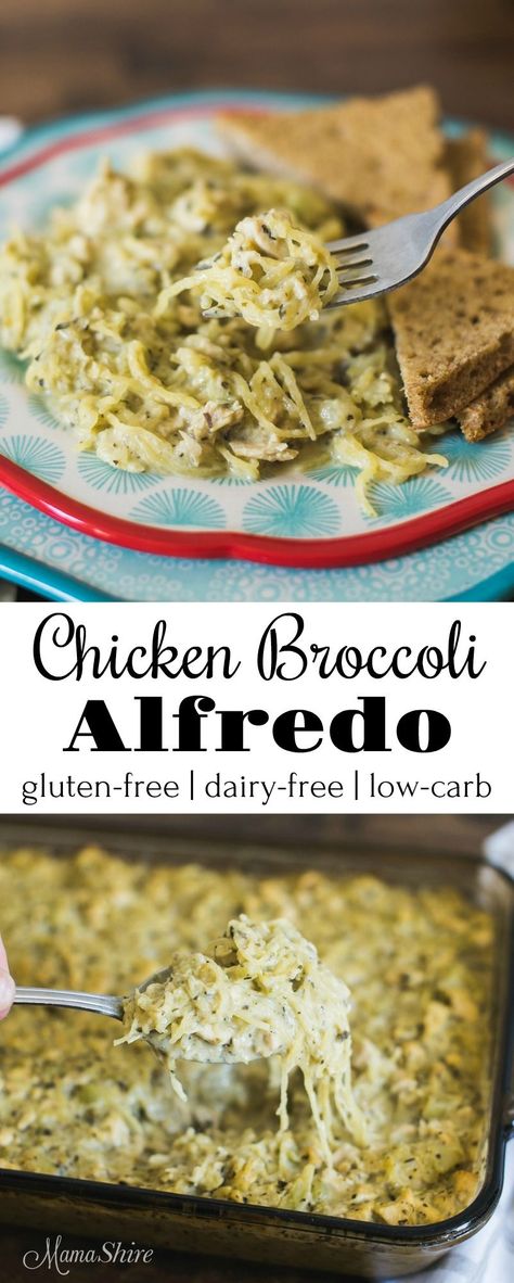 Dairy Free Bread, Chicken Broccoli Alfredo, Dairy Free Low Carb, Broccoli Alfredo, Dairy Free Snacks, Dairy Free Breakfasts, Keto Vegan, Gaps Diet, Dairy Free Diet