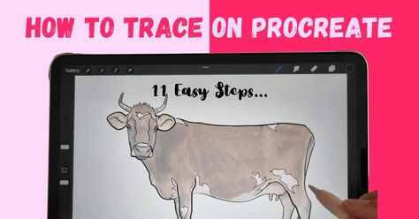 How To Trace On Procreate in 11 Easy Steps - Artsydee | Drawing, Painting, Craft & Creativity Tracing On Procreate, Procreate Tracing, Pro Create, Procreate Ipad Tutorials, Ipad Tutorials, Ipad Photo, Procreate Tutorial, Ipad Lettering, Procreate Ipad